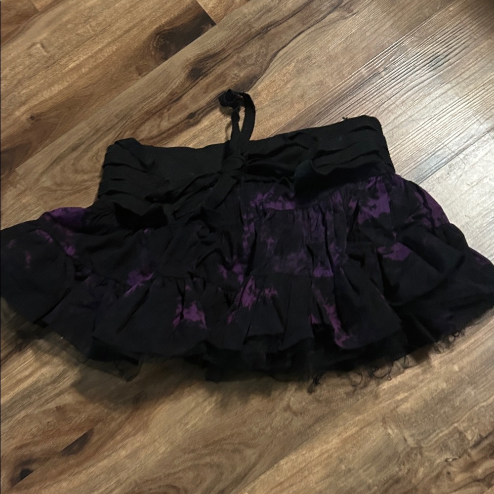 Hot Topic Black and Purple Goth Skirt - Picture 8 of 11